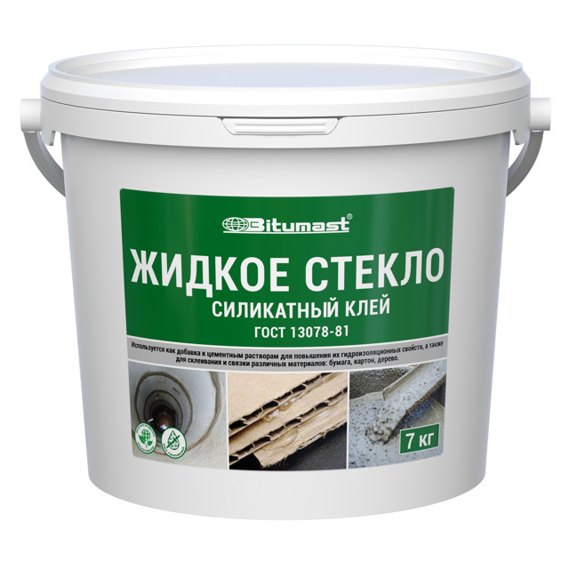 стекло жидкое BITUMAST 7 кг, арт.4607952900554